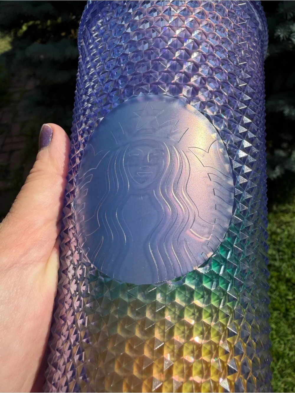 Starbucks x Sofie Birkin 2024 Pride Rainbow Studded Cold Cup 24 oz NWT